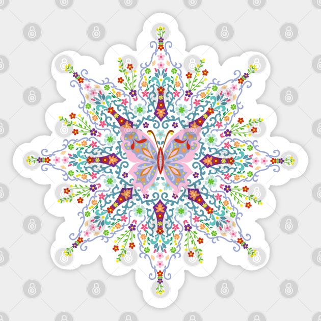 butterfly mandala Sticker by mkbl